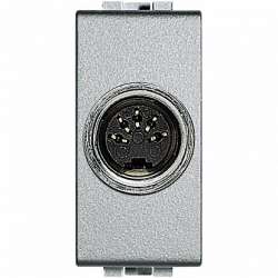 BT LL Алюминий Разъем 5-полюсный DIN для устройств hi fi и сходных с ними - под распайку арт. NT4292