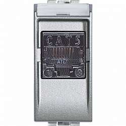 BT LL Алюминий Розетка Компьютерная RG 45 cat6 UTP арт. NT4261AT5