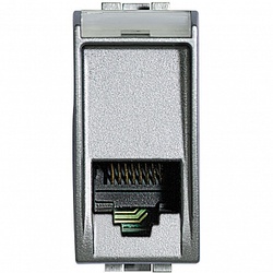 BT LL Алюминий Розетка ТЛФ RG 11, 1 мод арт. NT4258/11N