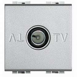 BT LL Алюминий Розетка TV оконечная, 2 мод арт. NT4202D/2