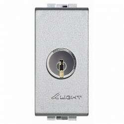 BT LL Алюминий Выключатель 2х полюсный с ключом, 16А арт. NT4012