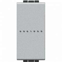 BT LL Алюминий Выключатель Axial безвинтовой зажим, 1 мод арт. NT4051A