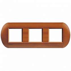 BT LL Американская вишня Рамка овальная, 2+2+2 мод арт. LNB4802M3LCA