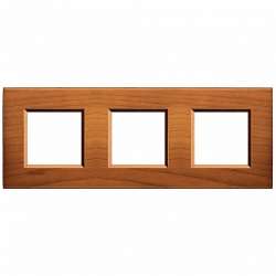BT LL Американская вишня Рамка прямоугольная, 2+2+2 мод арт. LNA4802M3LCA