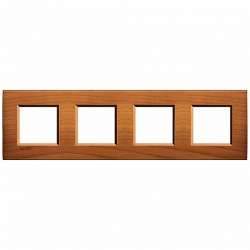 BT LL Американская вишня Рамка прямоугольная, 4 поста арт. LNA4802M4LCA
