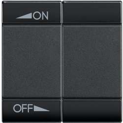BT LL Антрацит Клавиша ON OFF 2 модуля арт. L4911M2AIN