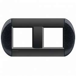 BT LL Антрацит Рамка овальная, 2+2 мод арт. LNB4802M2AR