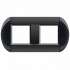 BT LL Антрацит Рамка овальная, 2+2 мод арт. LNB4802M2AR