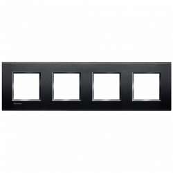 BT LL Антрацит Рамка прямоугольная, 2+2+2+2 мод арт. LNA4802M4AR