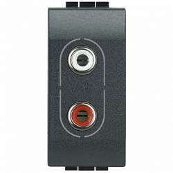 BT LL Антрацит Разъем Аудио 2хRCA арт. L4281