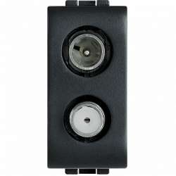 BT LL Антрацит Розетка TV-SAT, 1 мод арт. L4214D