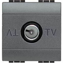 BT LL Антрацит Розетка TV оконечная, 2 мод арт. L4202D/2