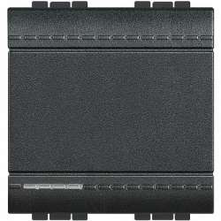 BT LL Антрацит Выключатель с винтовыми клемами, 2 мод арт. L4001M2N