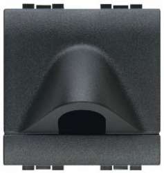 BT LL Антрацит Заглушка с отверстием 9 мм, 1 модуль арт. L4954