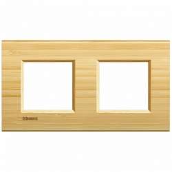 BT LL Бамбук Рамка прямоугольная, 2+2 мод арт. LNA4802M2LBA