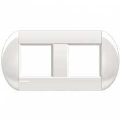 BT LL Белый Рамка овальная, 2+2 мод арт. LNB4802M2BI