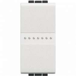 BT LL Белый Выключатель Axial безвинтовой зажим, 1 мод арт. N4051A