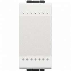 BT LL Белый Выключатель безвинтовой зажим, 1 мод арт. N4001A