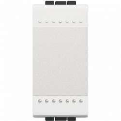 BT LL Белый Выключатель с винтовыми клемами, 1 мод арт. N4001N