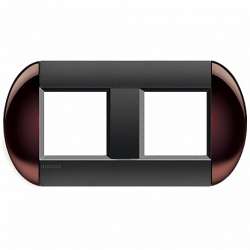 BT LL Бордовый Рамка овальная, 2+2 мод арт. LNB4802M2TW