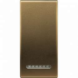 BT LL Бронза Клавиша металлическая для прямоугольных рамок, 1 мод арт. LN4931BZ