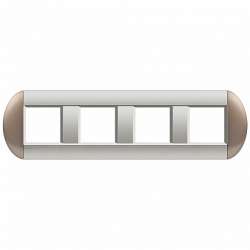 BT LL Бронзовый Рамка овальная, 2+2+2+2 мод арт. LNB4802M4TB