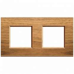 BT LL Европейский орех Рамка прямоугольная, 2+2 мод арт. LNA4802M2LNC