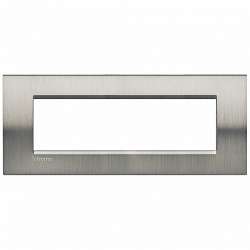 BT LL Фактурная сталь Рамка прямоугольная, 7 модулей арт. LNA4807ACS