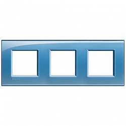 BT LL Голубой Рамка прямоугольная, 3 поста арт. LNA4802M3AD