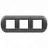 BT LL Графит Рамка овальная, 2+2+2 мод арт. LNB4802M3GF
