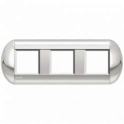 BT LL Хром Рамка овальная, 2+2+2 мод арт. LNB4802M3CR