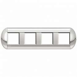 BT LL Хром Рамка овальная, 4 поста арт. LNB4802M4CR