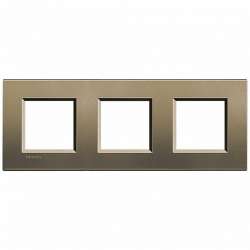 BT LL Коричневый шелк Рамка прямоугольная, 2+2+2 мод арт. LNA4802M3SQ
