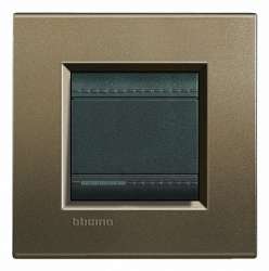 BT LL Коричневый шелк Рамка прямоугольная, 2 мод арт. LNA4802SQ