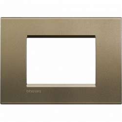 BT LL Коричневый шелк Рамка прямоугольная, 3 мод арт. LNA4803SQ