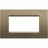 BT LL Коричневый шелк Рамка прямоугольная, 4 мод арт. LNA4804SQ