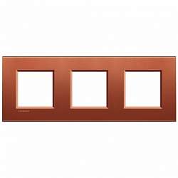 BT LL Красный шелк Рамка прямоугольная, 2+2+2 мод арт. LNA4802M3RK