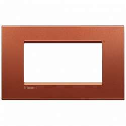 BT LL Красный шелк Рамка прямоугольная, 4 модуля арт. LNA4804RK