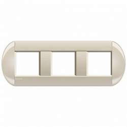 BT LL Кремовый Рамка овальная, 2+2+2 мод арт. LNB4802M3CL
