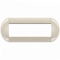 BT LL Кремовый Рамка овальная, 7 модулей арт. LNB4807CL