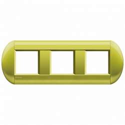 BT LL Лимон Рамка овальная, 3 поста арт. LNB4802M3CT