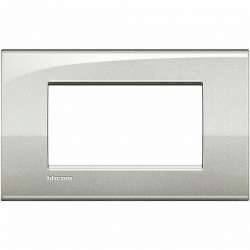 BT LL Лунное серебро Рамка AIR 4 модуля арт. LNC4804GL