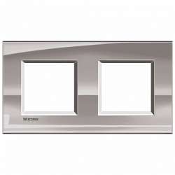 BT LL Никель Рамка прямоугольная, 2+2 мод арт. LNA4802M2NS