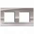 BT LL Никель Рамка прямоугольная, 2+2 мод арт. LNA4802M2NS