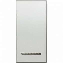 BT LL Серебро Клавиша металлическая для прямоугольных рамок, 1 мод арт. LN4931AG