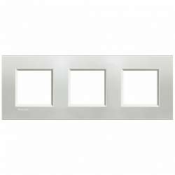 BT LL Серебро Рамка прямоугольная, 2+2+2 мод арт. LNA4802M3AG