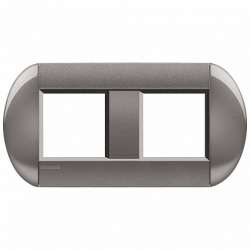 BT LL Серый Рамка овальная, 2+2 мод арт. LNB4802M2TG