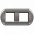 BT LL Серый Рамка овальная, 2+2 мод арт. LNB4802M2TG