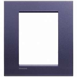 BT LL Синий шелк Рамка прямоугольная, 3+3 мод арт. LNA4826CB
