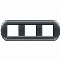 BT LL Сталь Рамка овальная, 2+2+2 мод арт. LNB4802M3AC
